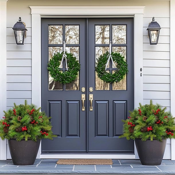 🍂TikTok Fall Sale — Last Day 70% OFF🎉🎄Pre-lit Artificial Christmas Tree Urn Filler💐