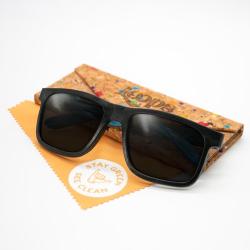 Black Ice Recycled Plastic Sunglasses