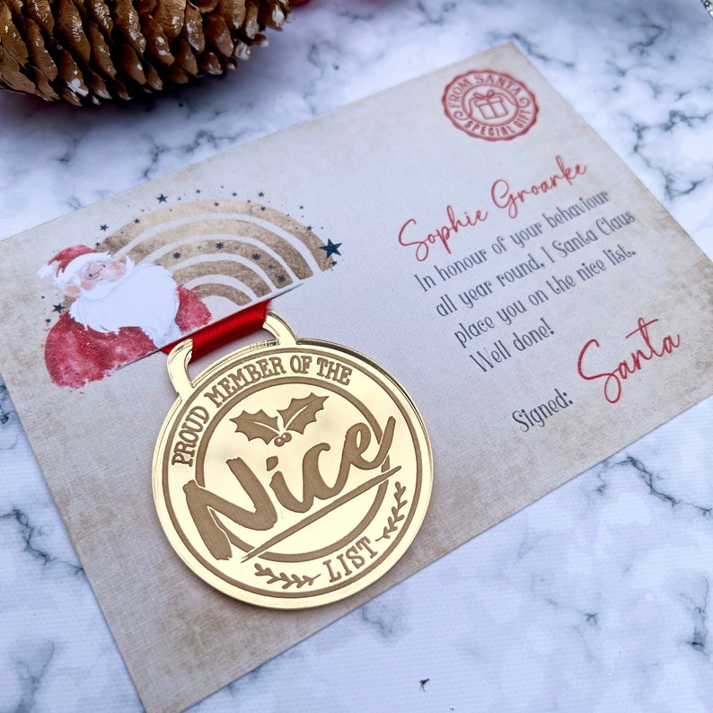 🎄Early Christmas Sale - 49% OFF-🎅Nice List Medal