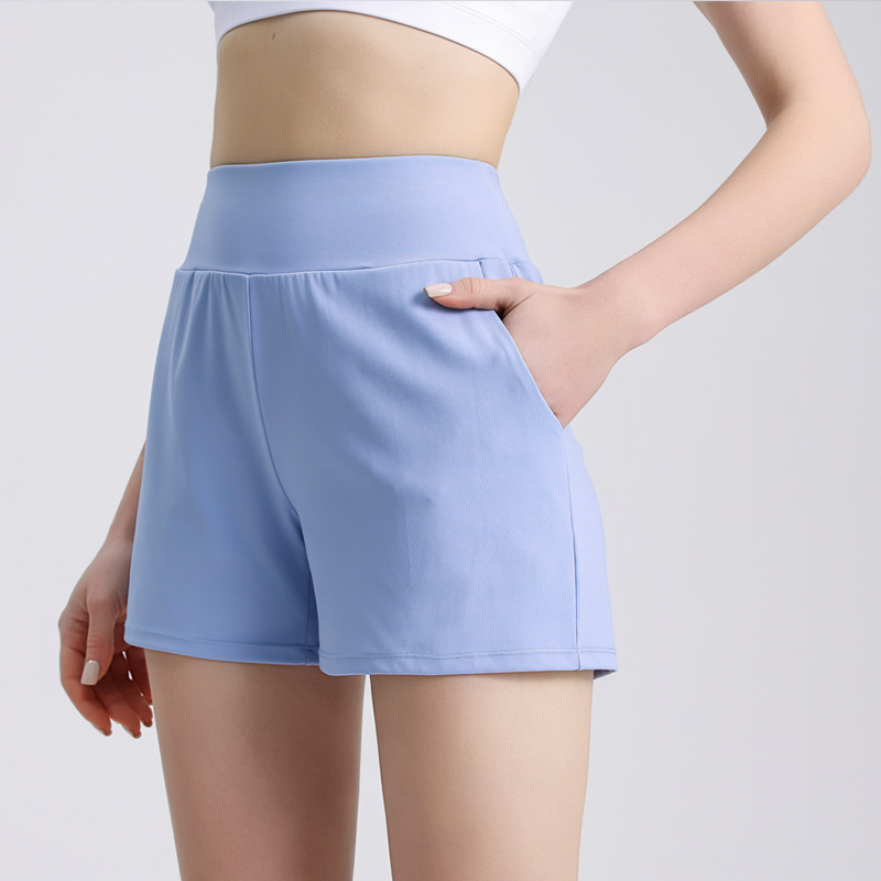 🔥Luftige Cool Touch 2-in-1-Yoga-Shorts mit ultrahoher Taille und Taschen(Kaufen Sie 2, kostenloser Versand)