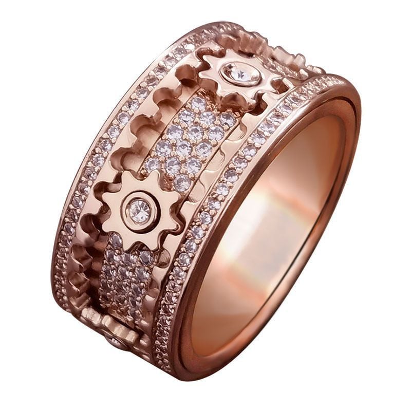 🔥Last Day Promotion 50% OFF🔥Spinning Gear Diamond Ring - Buy 2 Free Shipping