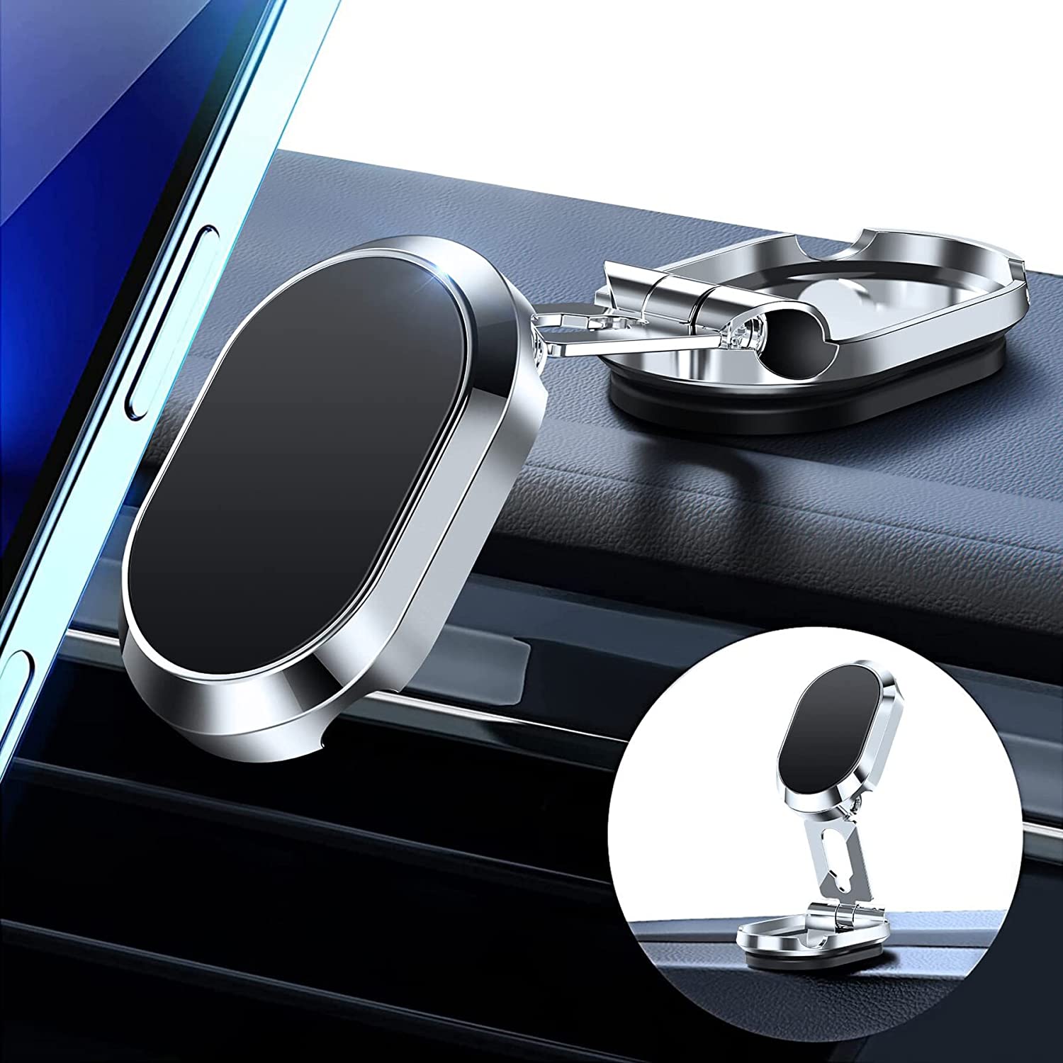 Last Day Promotion 48% OFF - Folding Magnetic Car Phone Holder