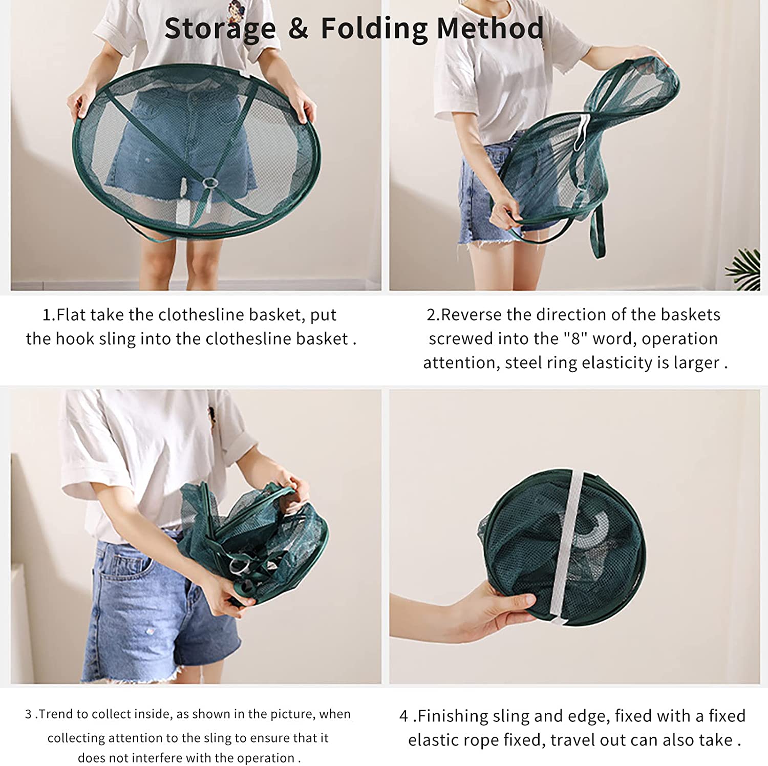 (🔥Last Day Promotion-48%OFF)Foldable Drying Basket for Socks & Sweater(Buy 2 get 1 Free)