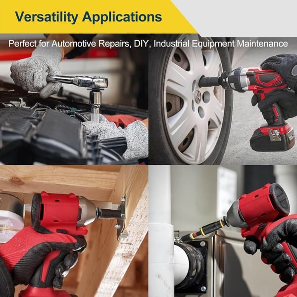 🎁TikTok Last Day Sale - 70% OFF🎉2025 Low Profile Impact Socket Adapter Set – Industrial Drive Ratchet & Wrench Adapter Set for Tight Spaces, 4PC Hardware Kit: 3/4