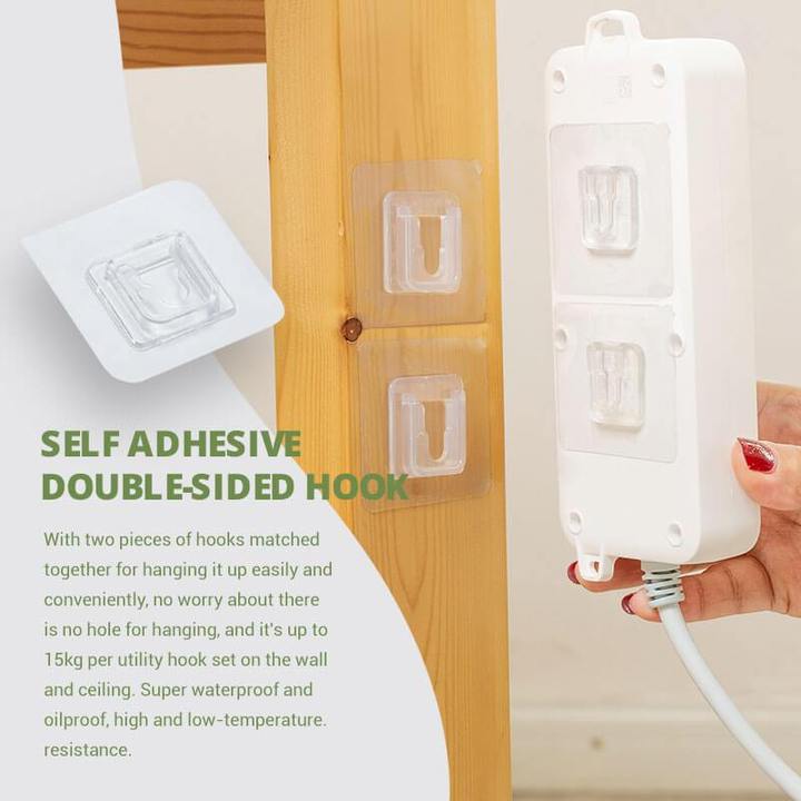 (✨NEW YEAR HOT SALE-50% OFF) Double-sided Adhesive Wall Hooks