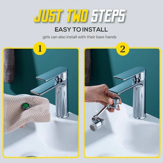 🔥Last Day 50% OFF🔥Universal 1080° Swivel Robotic Arm Swivel Extension Faucet Aerator