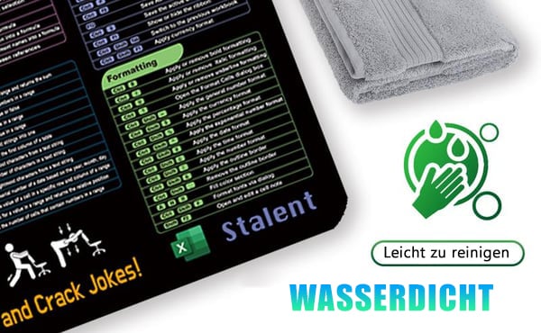 🔥 Excel-Spickzettel-Schreibtischunterlage