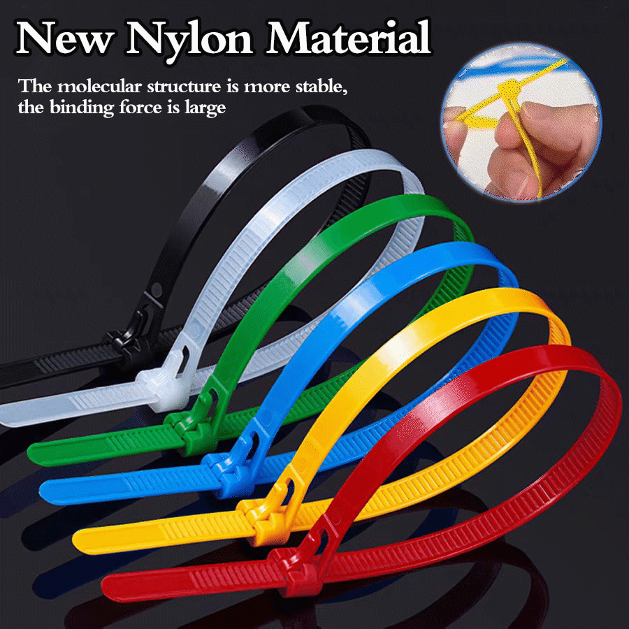 🎁TikTok Last Day Sale - 70% OFF🔥Buckle Self-locking Premium Nylon Cable Wire Ties