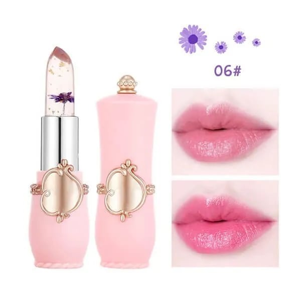 🎁TikTok Spring Last Day Promotion 48% OFF-🎁-Crystal Jelly Flower Color Changing  Lipstick