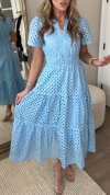 Women's V-neck Hollow Casual Stitching Dress