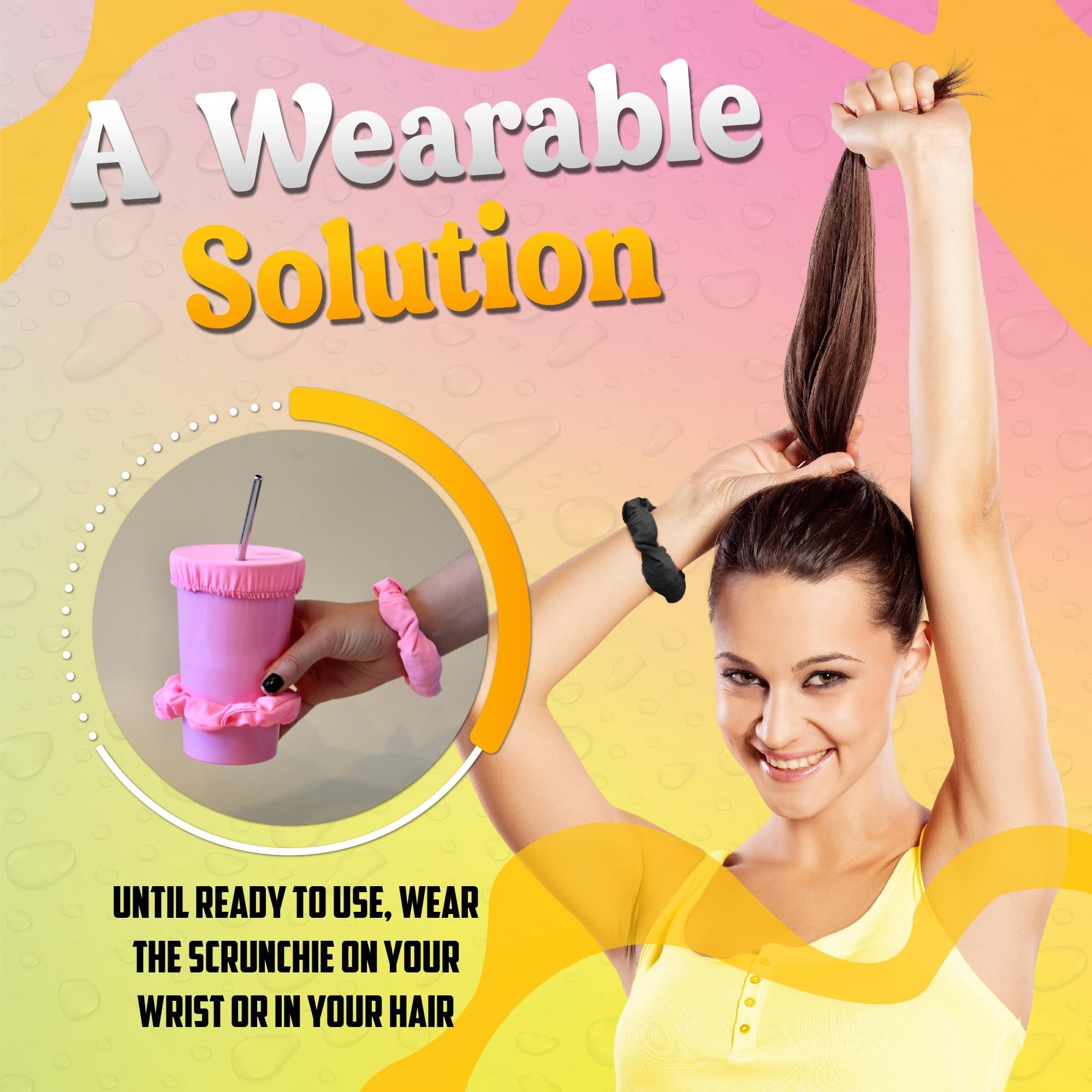 🔥🔥Buy 2 get 1 -Drink Cover Scrunchie🔥