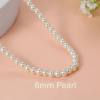 Gold Pearl Necklace, Dainty Gold Necklaces Prom Pearl Choker Necklace 15'' Pearl Necklaces for Women Beachy Necklace Adjustable Pearl Jewelry Bride as Graduation Birthday Mothers Day Gifts