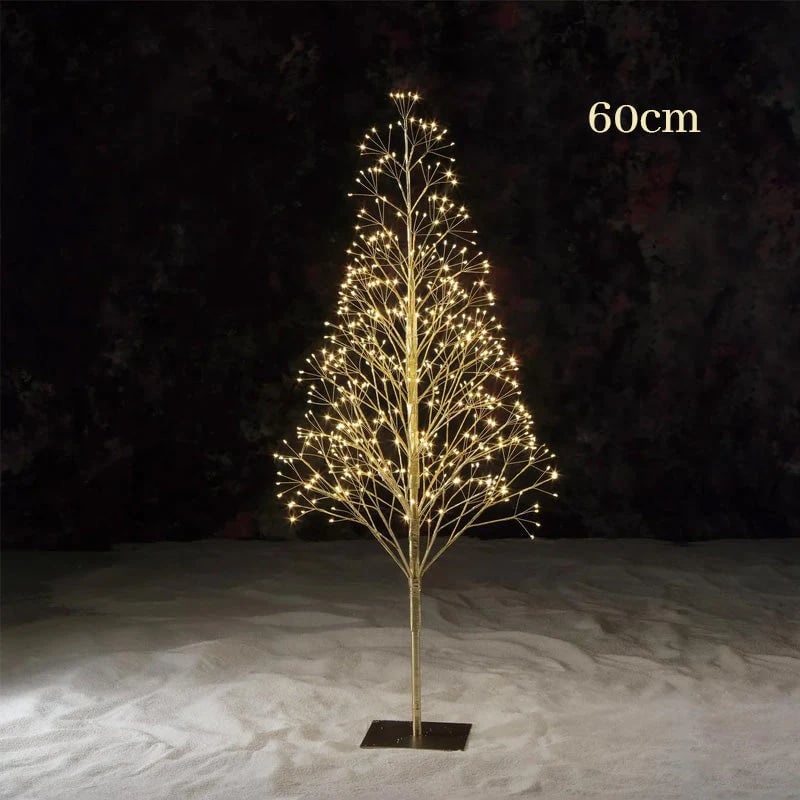 ✨4' Pre-Lit Starburst Gold Artificial Christmas Tree with 500 Warm White Twinkling LED Lights🎄🌟