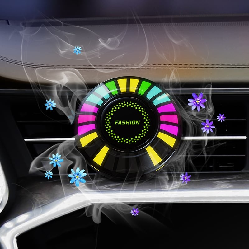 Car Sound Pickup Ambient Light Aroma Diffuser【Comes with Perfume】