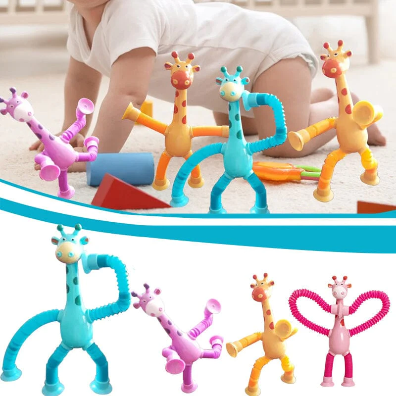 (💥Black Friday Hot Sale - 49% Off) Telescopic suction cup giraffe toy