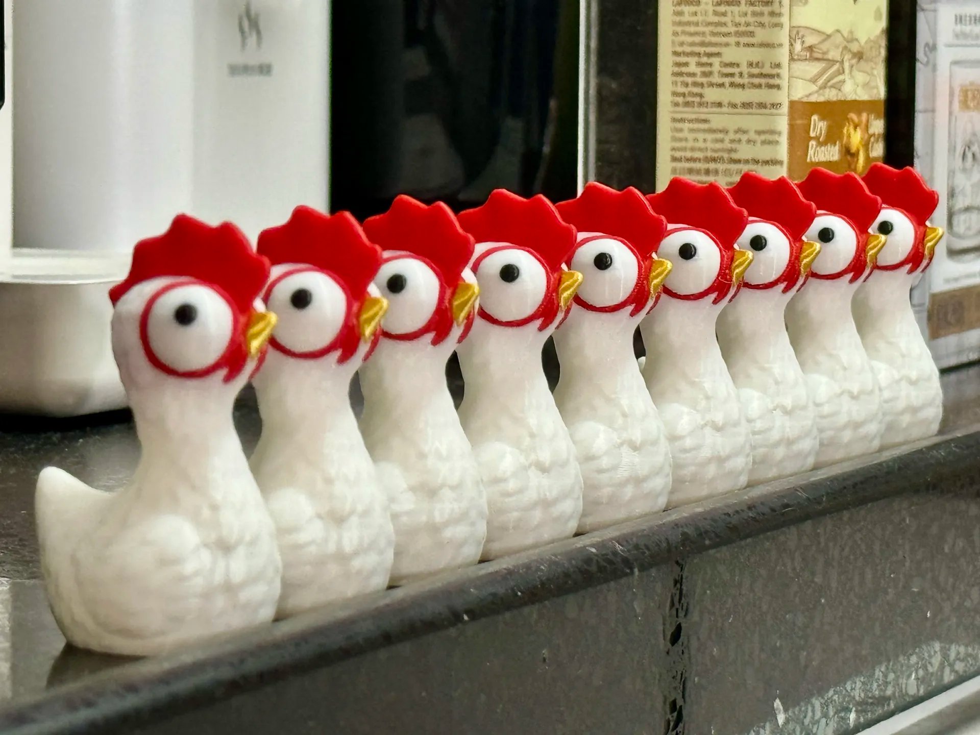 Silly Chicken Figurine-Quirky Home Decor & Fun Farmhouse Gift