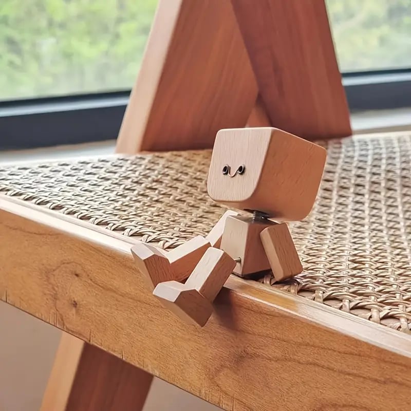 💥LAST DAY SALE 50% OFF💥Little Sways Wooden Figure with 12Pcs Magnetic Expressions