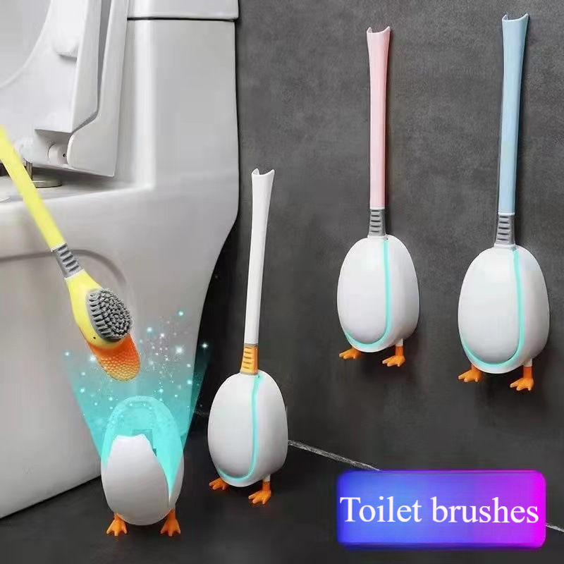 🔥Discount Only For Today! Duck silicone toilet brush ⚡