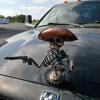 🤠Cowboy Skull Gunslinger Hood Ornament Sculpture💀