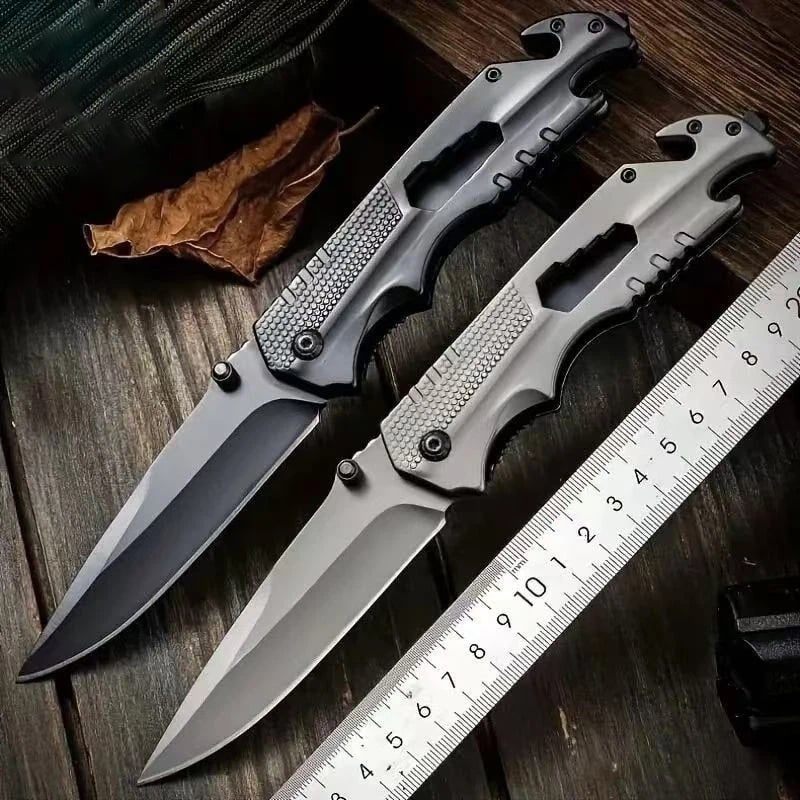 5-in-1 Multitool Folding Knife with Glass Breaker