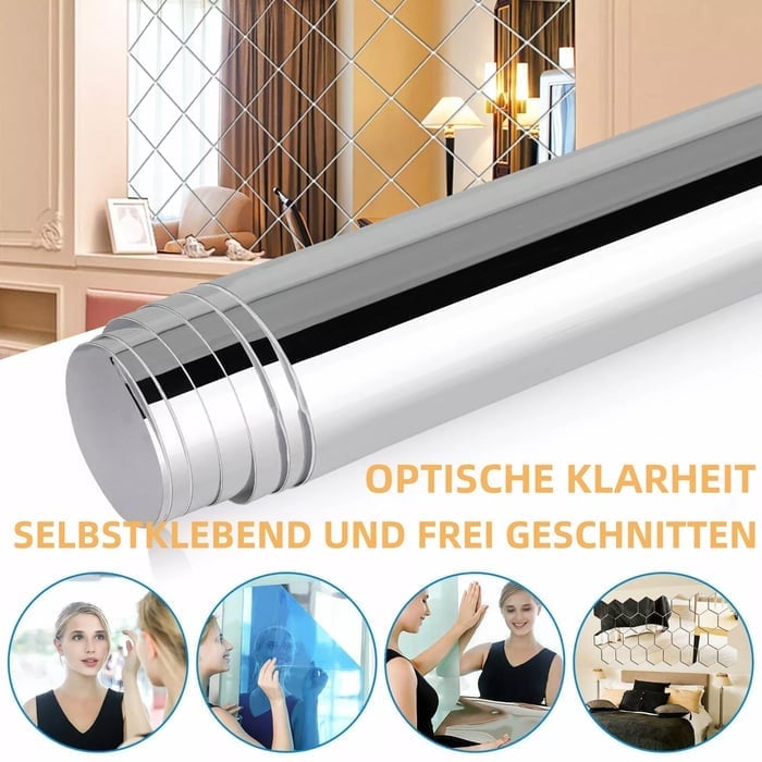 ✨Letzter Tag 49 % Rabatt🔥der nicht zerbricht – selbstklebende Spiegelfolien