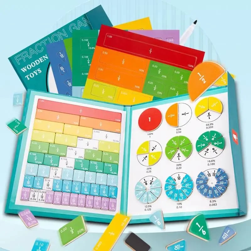 ⏰LAST DAY SALE 50% OFF💥Magnetic Fraction Demonstration Book