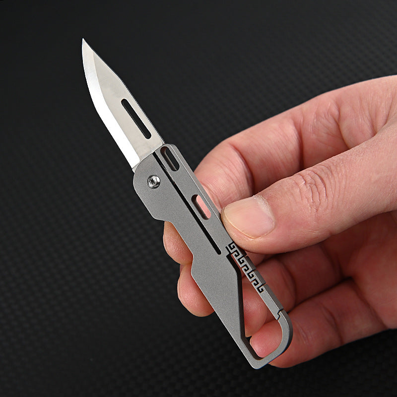 Multifunctional keychain knife