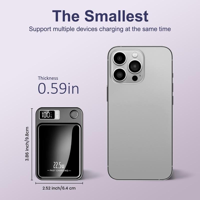 🔥Last Day Promotion 50% OFF🔥Ultra-Thin Mini Wireless Magnetic Power Bank