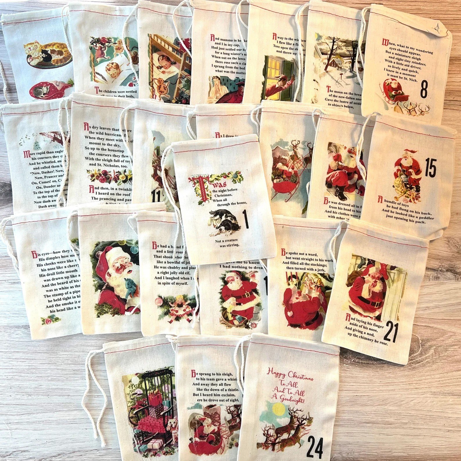 🎅Advent Calendar Bags | Countdown to Christmas