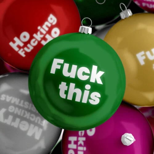 🔥LAST DAY 60% OFF 🤣Funny Rude Sweary Christmas Bauble