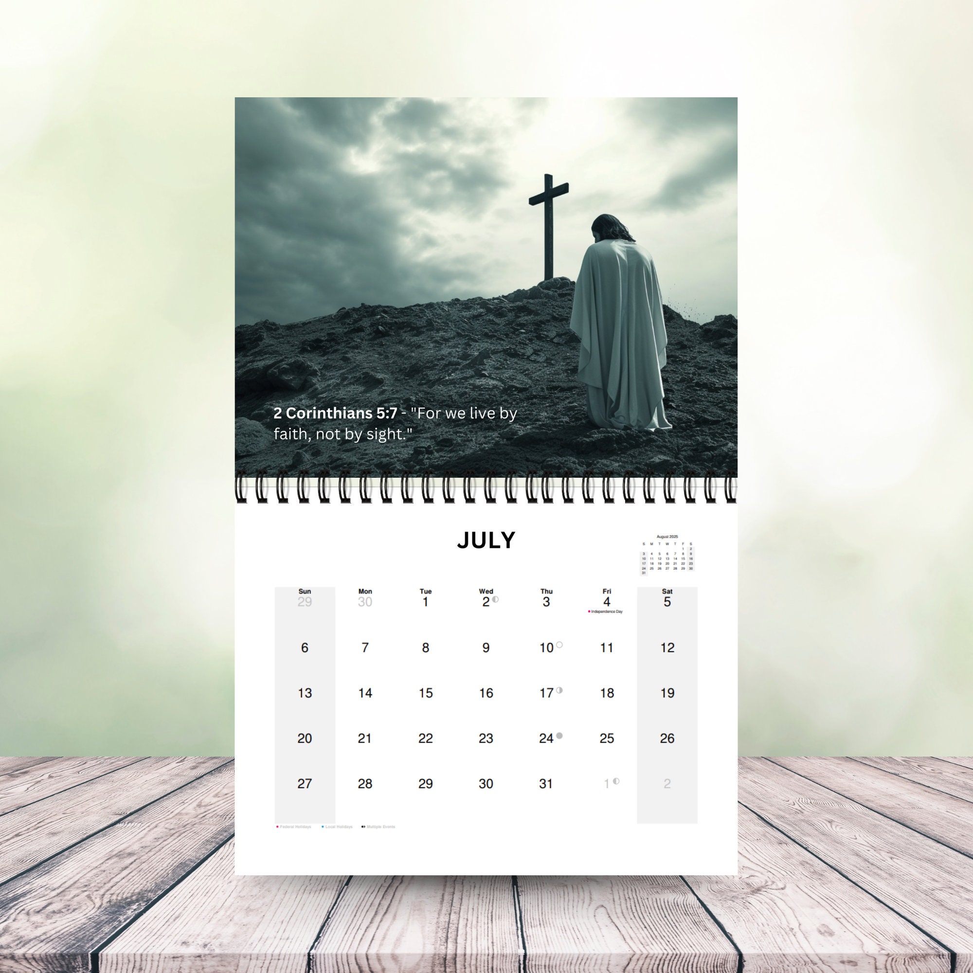 2025 Bible Verse Calendar | Faith Based Calendar