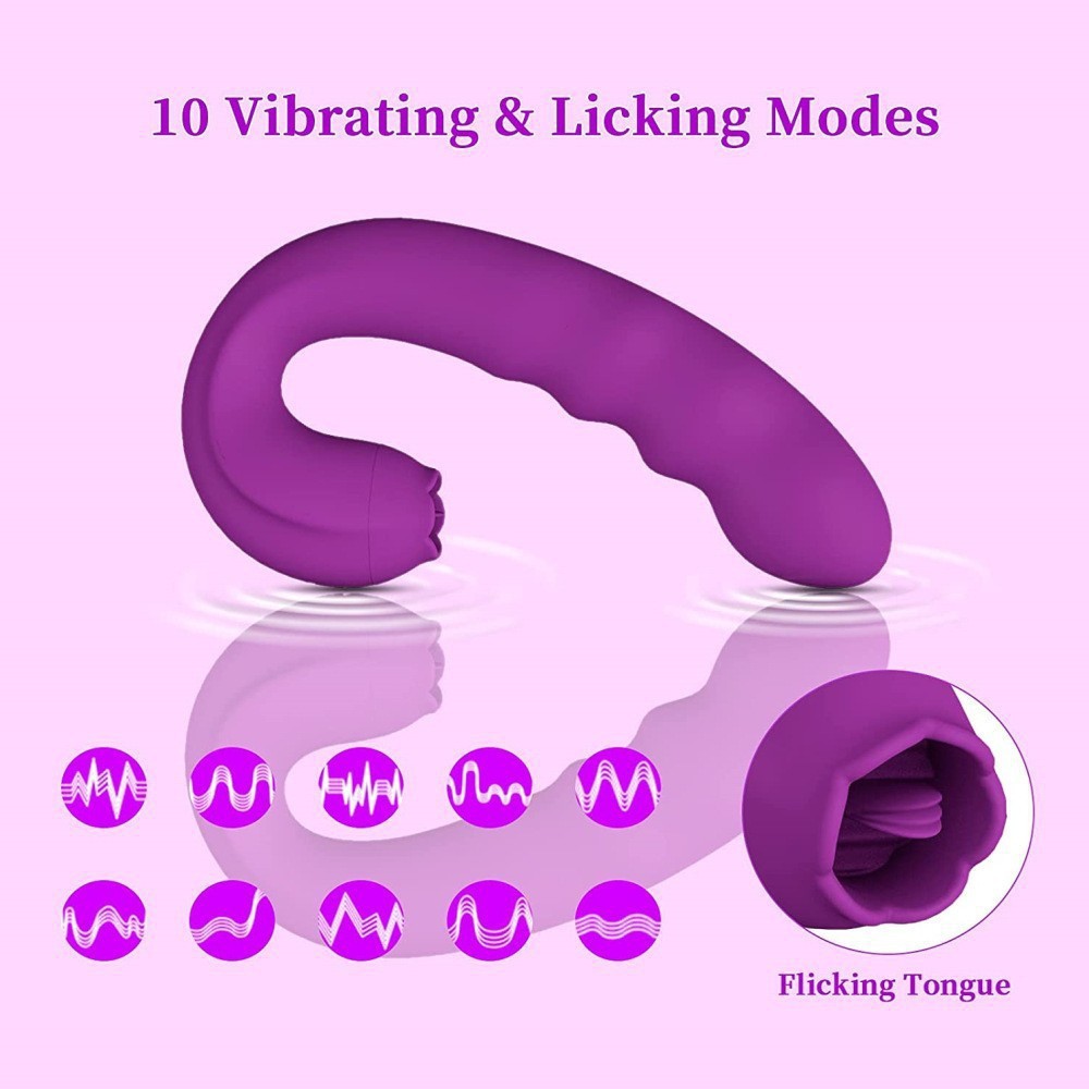 SHEMESIX - Female Masturbator - Swing Tongue Licking Heating Magnetic Charging Electric Vibrator