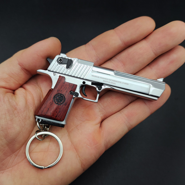 Desert Eagle Metal Gun Model Keychain