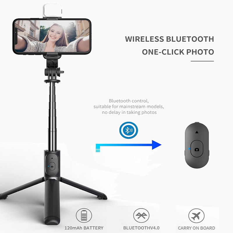 (🔥 Spring Hot Sale - 50% OFF) 6 in 1 Wireless Bluetooth Selfie Stick, Buy 2 Get Extra 10% OFF