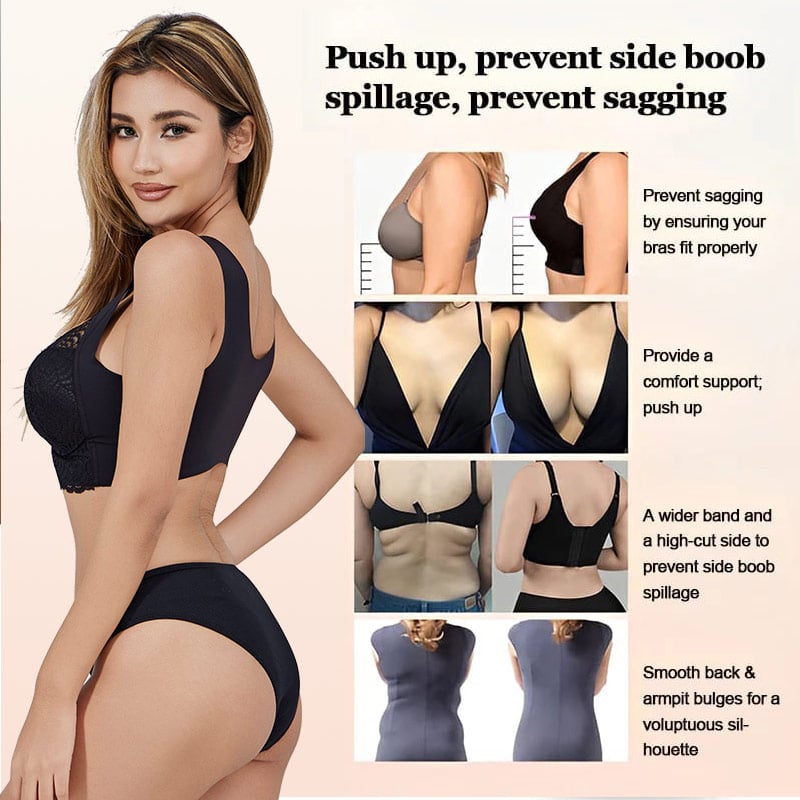 ✨2024 New TikTok Viral Comfortable & Supportive Push-Up Seamless Lace Plus-Size Bra