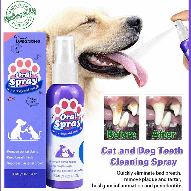 🔥Last Day Promotion 49% OFF-🔥-Cat and Dog Teeth Cleaning Spray