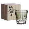 Light Gray Star Edo Kiriko Whiskey Glass