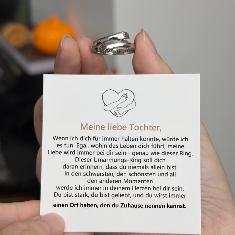 🔥Letzter Tag Verkauf 49% Rabatt💖 Umarmungsring – Ein Symbol der Liebe und des Schutzes