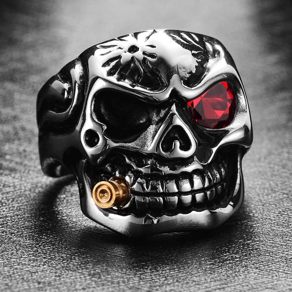 🔥Last Day Promotion 48% OFF-🎁-Red Eye Skull Ring