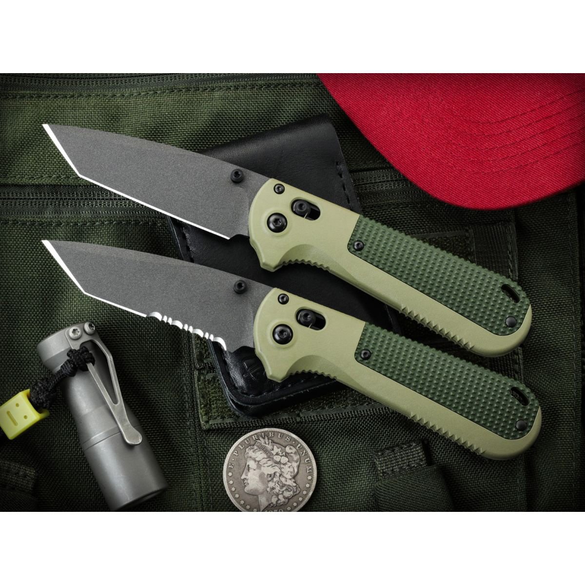 💥Store Renovation Clearance! BM 431BK-1 Redoubt Tanto Green