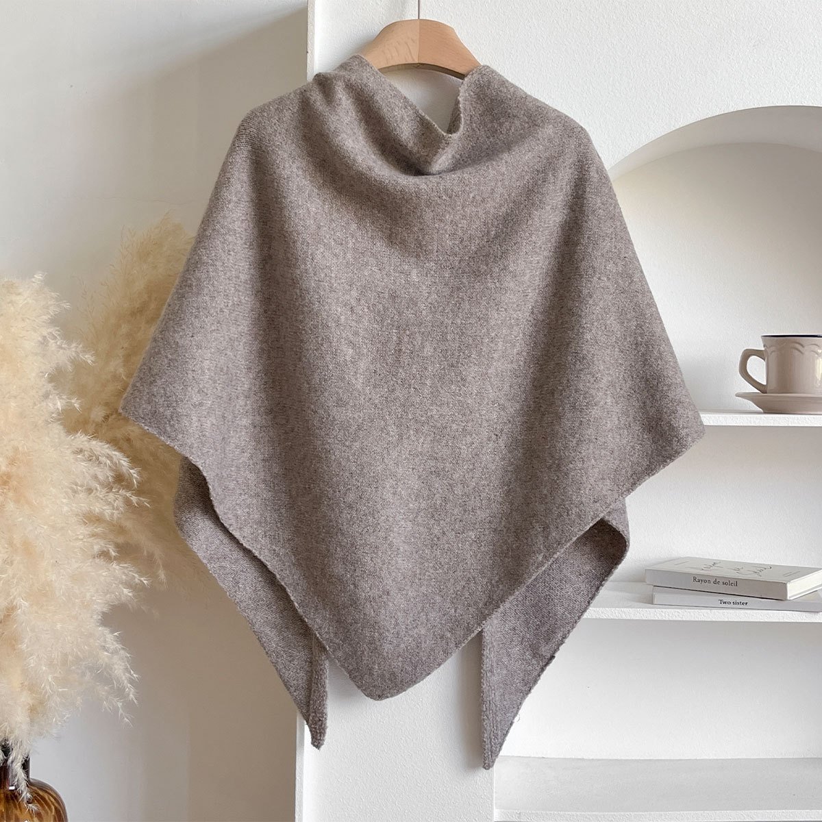 🍂TikTok Fall Sale — Last Day 70% OFF💕Women's Solid Color Wool Blend Shawl☁️