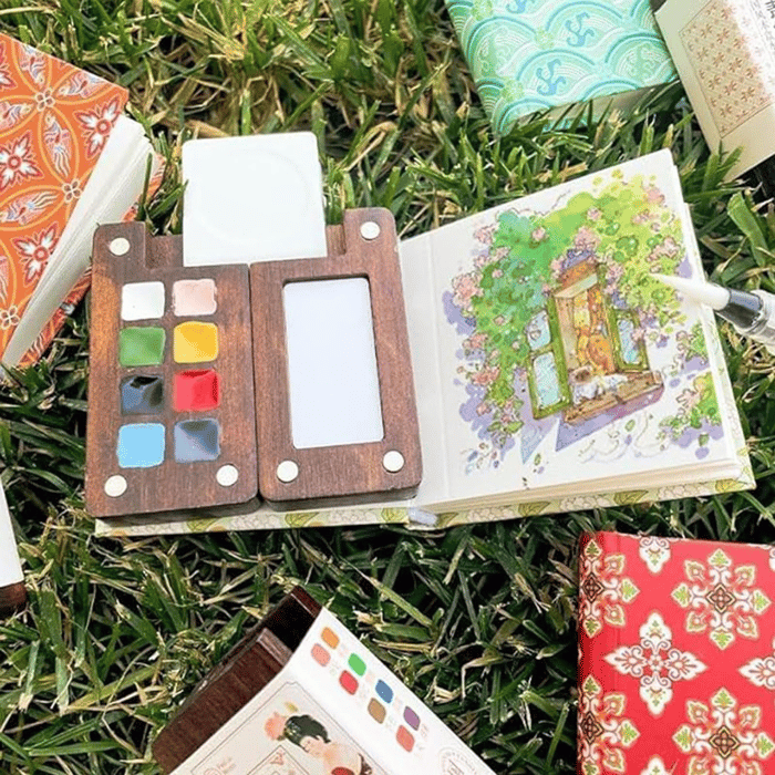 🎨The Portable Tiny Watercolor Painting Set