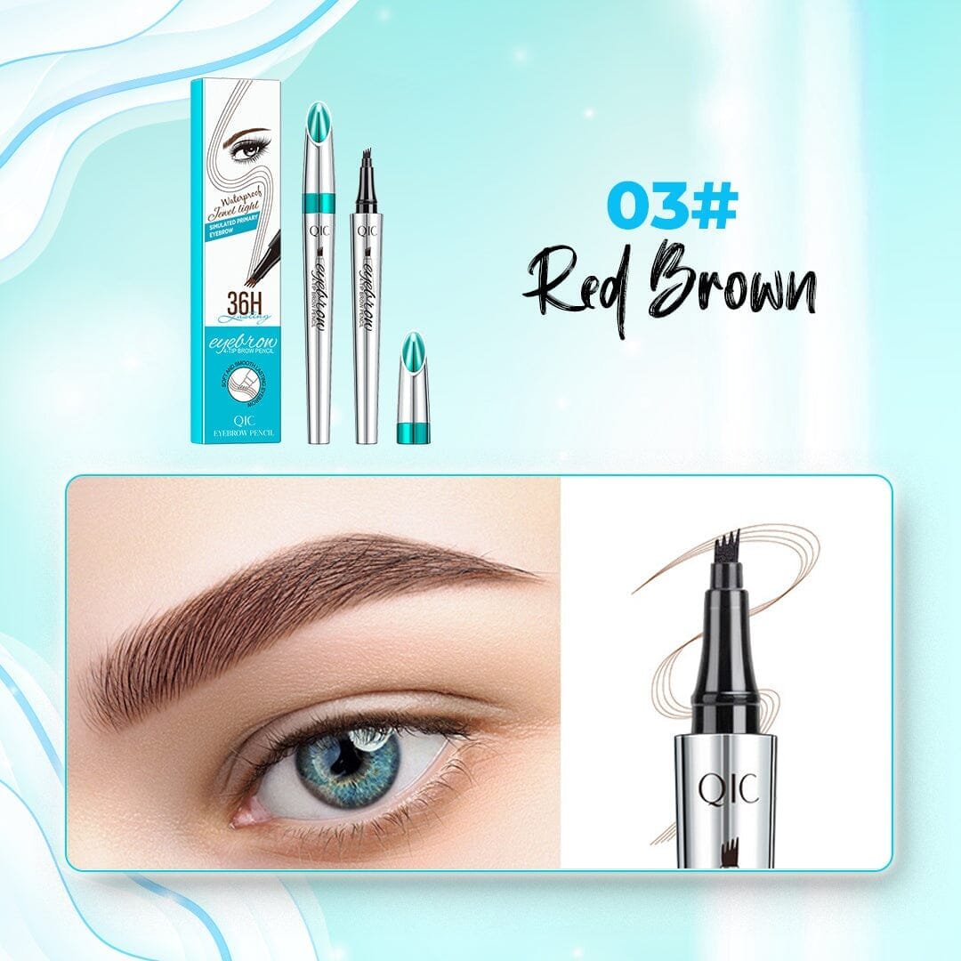 (🔥Last Day 50% OFF) 3D Microblading 4-tip Eyebrow Pen