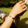 Triple Moon Protection Bracelet – Moonstone, Black Obsidian, Blue Tiger’s Eye, Hematite & Tourmalinated Quartz