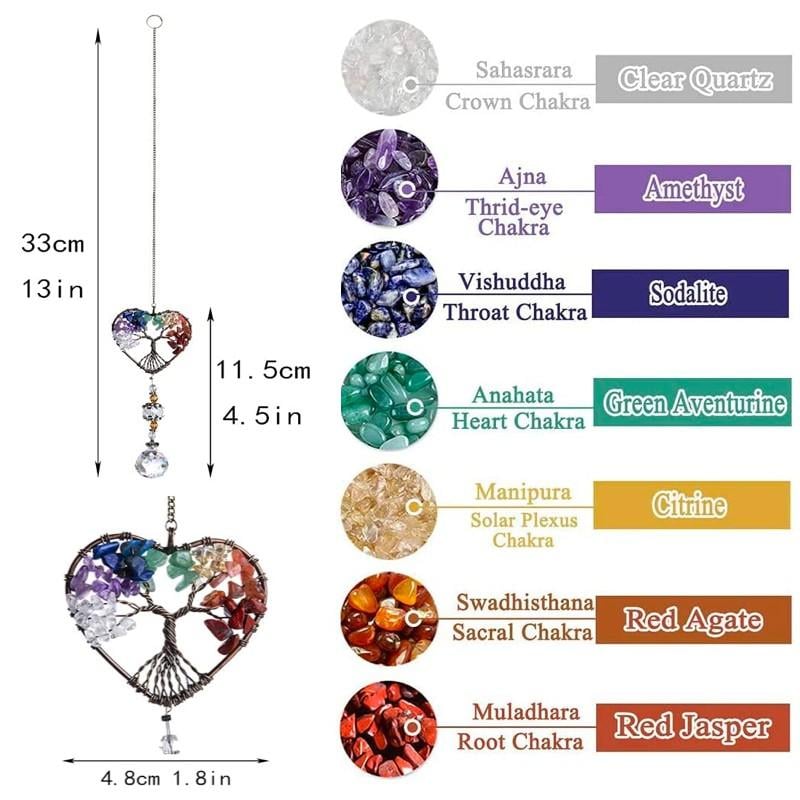 🔥Last Day Sale - 60% OFF🎁Crystal Wind Chime Tree Of Life Suncatcher⚡Buy 2 Get Free Shipping