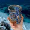 🌊Dark blue octopus resin (cup-shaped) ornament，Bring the Ocean’s Mystery to Your Home