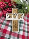 🎄Nativity Cross Scripture Christmas Ornament