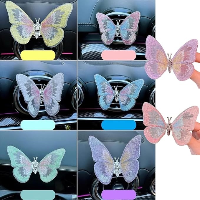 🔥Buy 2 get 1 free  🦋 Embroidery Fragrance Butterfly Decoration