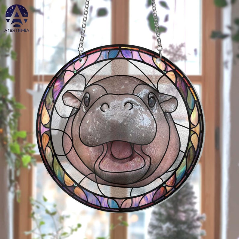 🦛Moo Deng Suncatcher