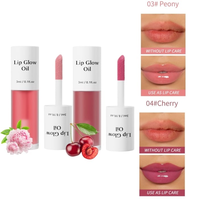💋 Get the Perfect Pout✨ Tinted Lip Glow Oil - For Lush, Hydrated Lips with a Natural Glow! 💖